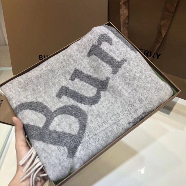 Burberry圍巾 巴寶莉新款羔絨女長巾 Burberry秋冬格子圍巾  llwj6735